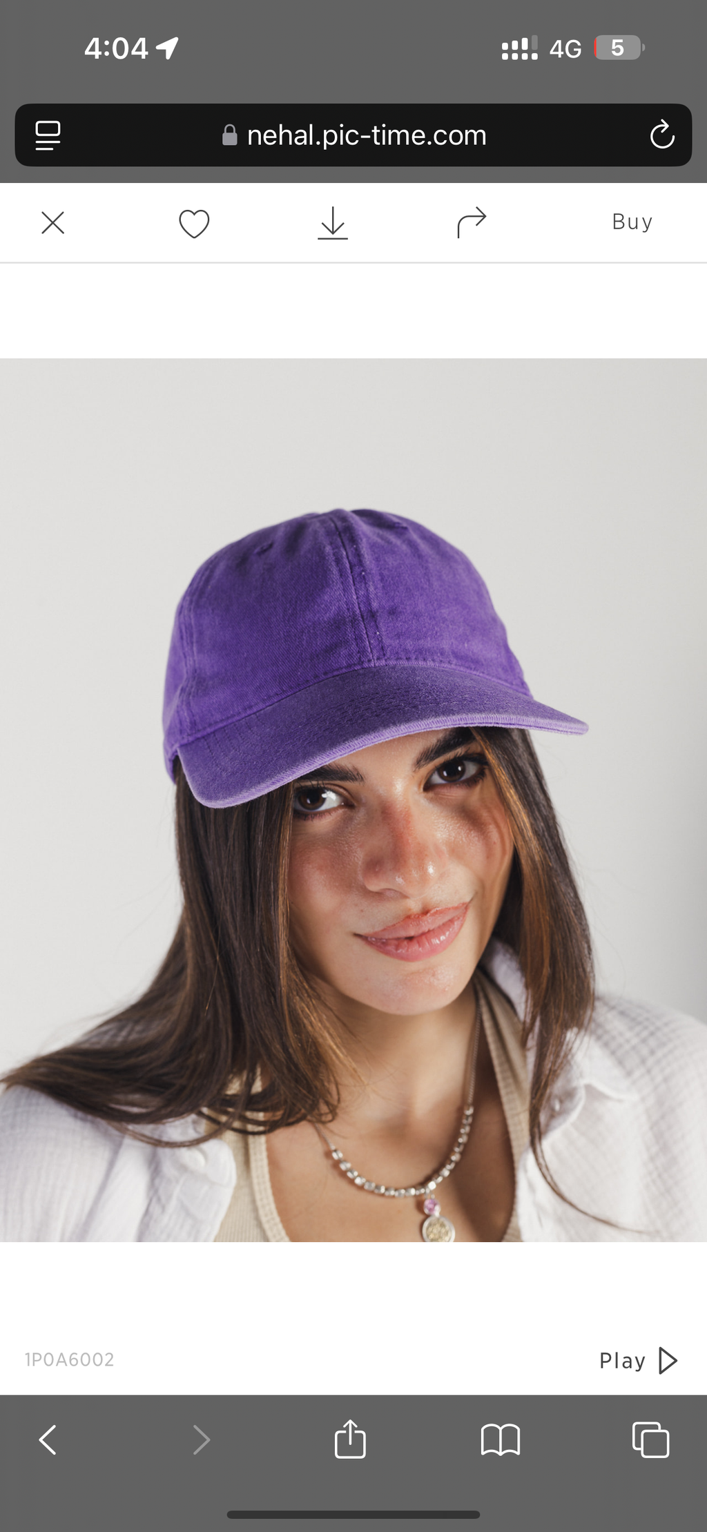 Purple Washed Cap Hisham China Profile