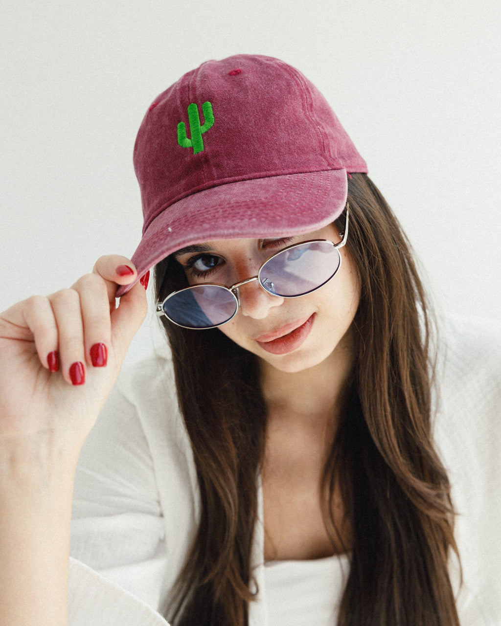 Maroon Washed Cap Hisham China Profile