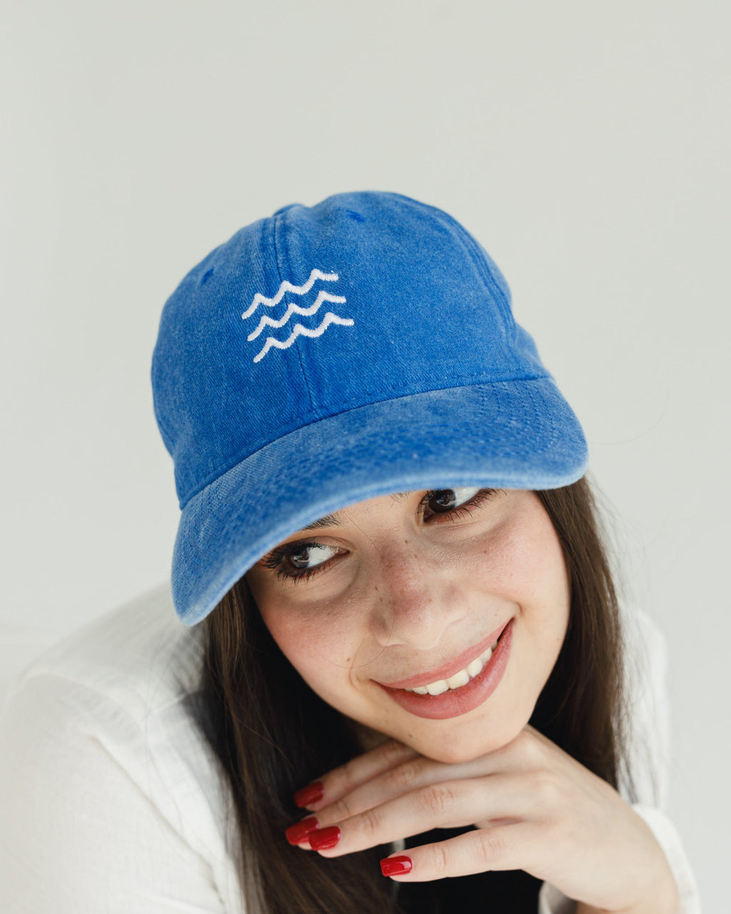 Blue Washed Cap Hisham China Profile