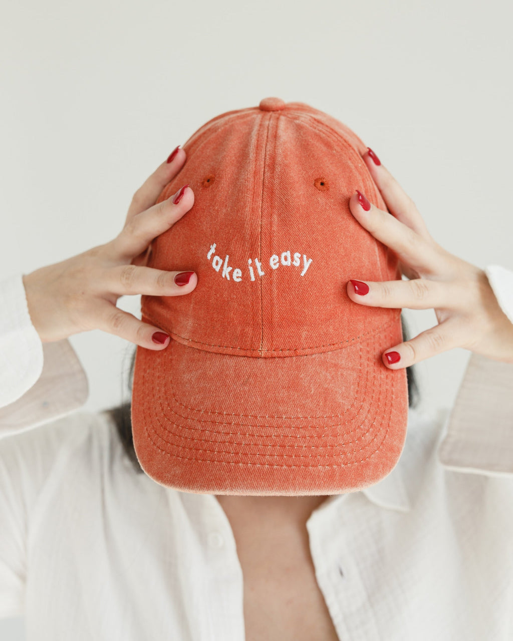Orange Washed Cap Hisham China Profile