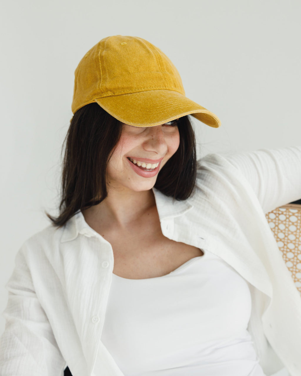 Yellow Washed Cap Hisham China Profile