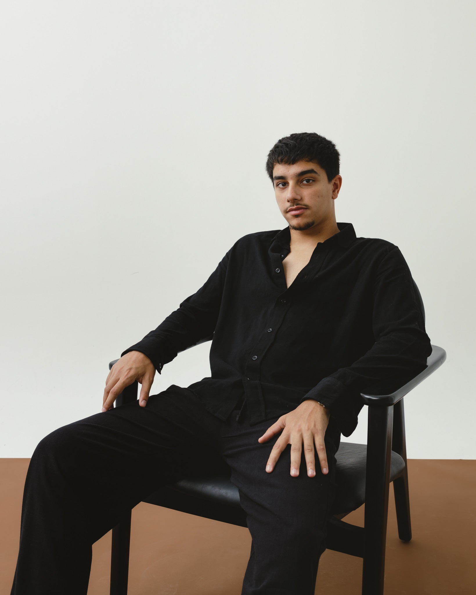 Black Linen Viscose Pants Chocka