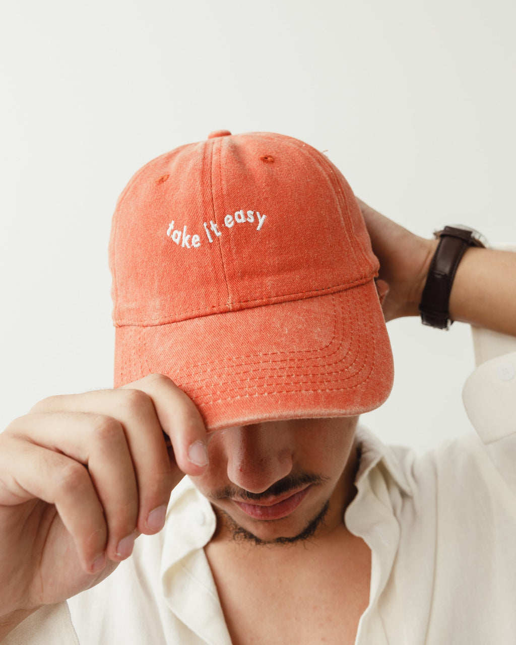 Orange Washed Cap Hisham China Profile
