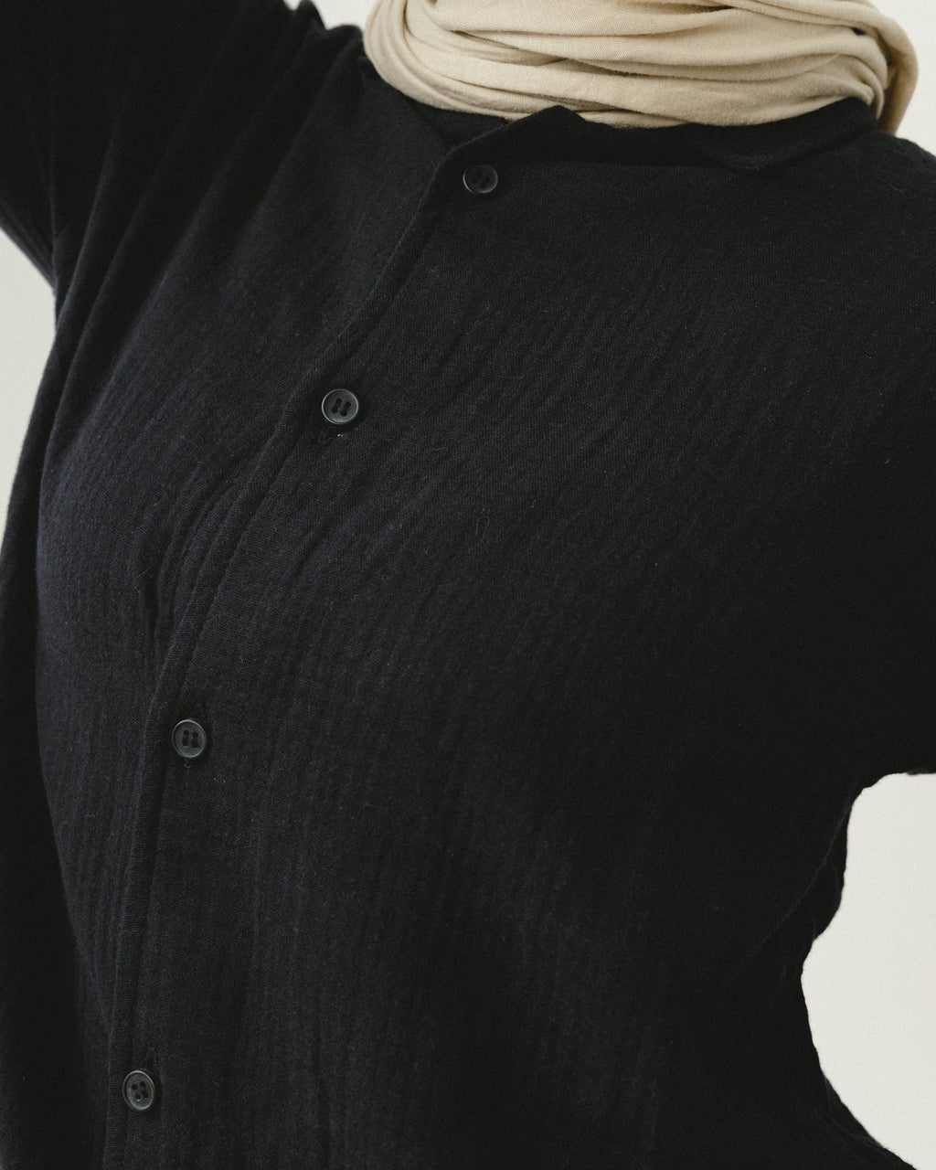 Black Crinkle Pants Chocka